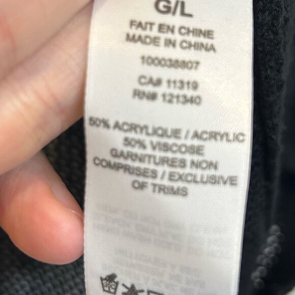 Dynamite Open Knit Sweater Black - Picture 4 of 5